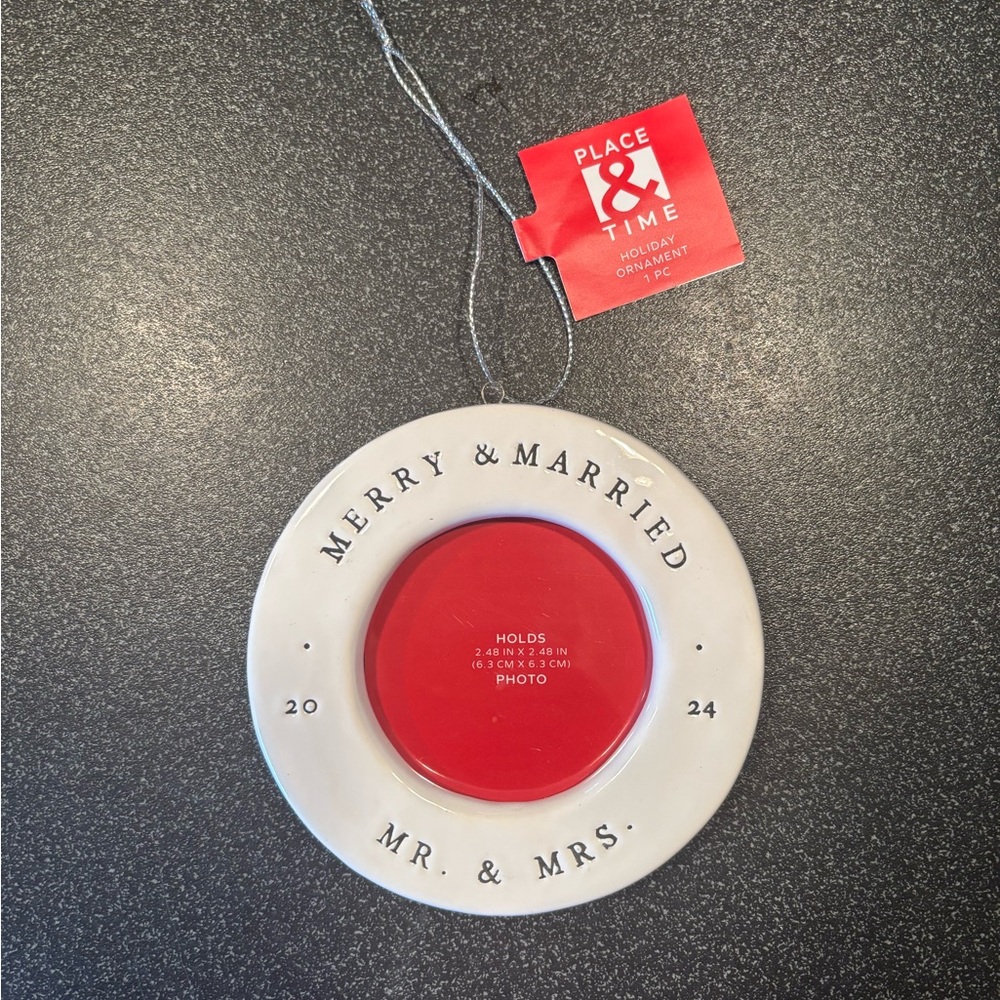 2024 Merry & Married Photo Ornament